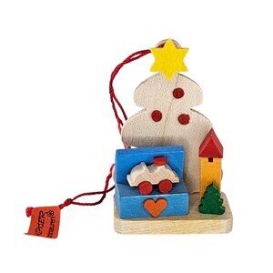 Graupner Holzminiaturen Erzgebirge Wooden Christmas Tree Toys Ornament Germany